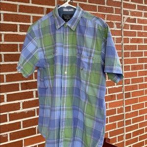 Nautica Button Front Shirt Medium Men EUC